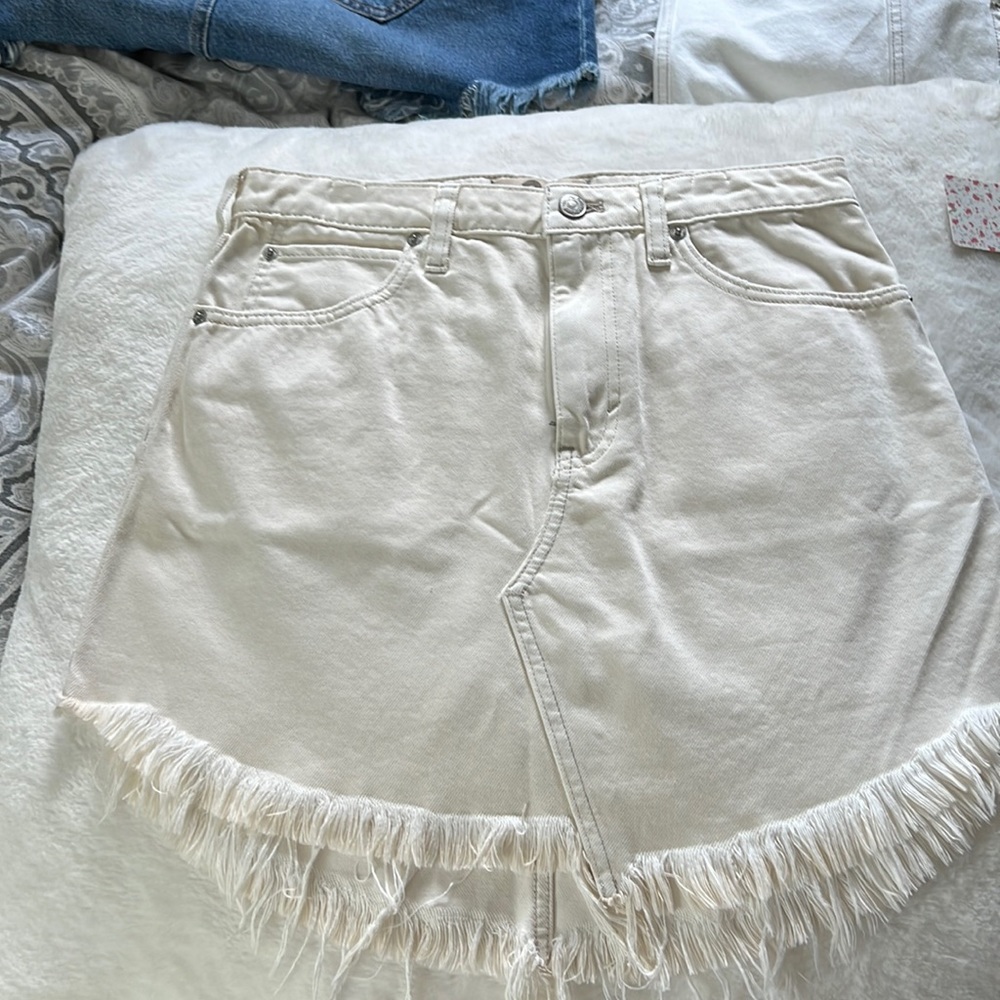 Free people ivory skirt